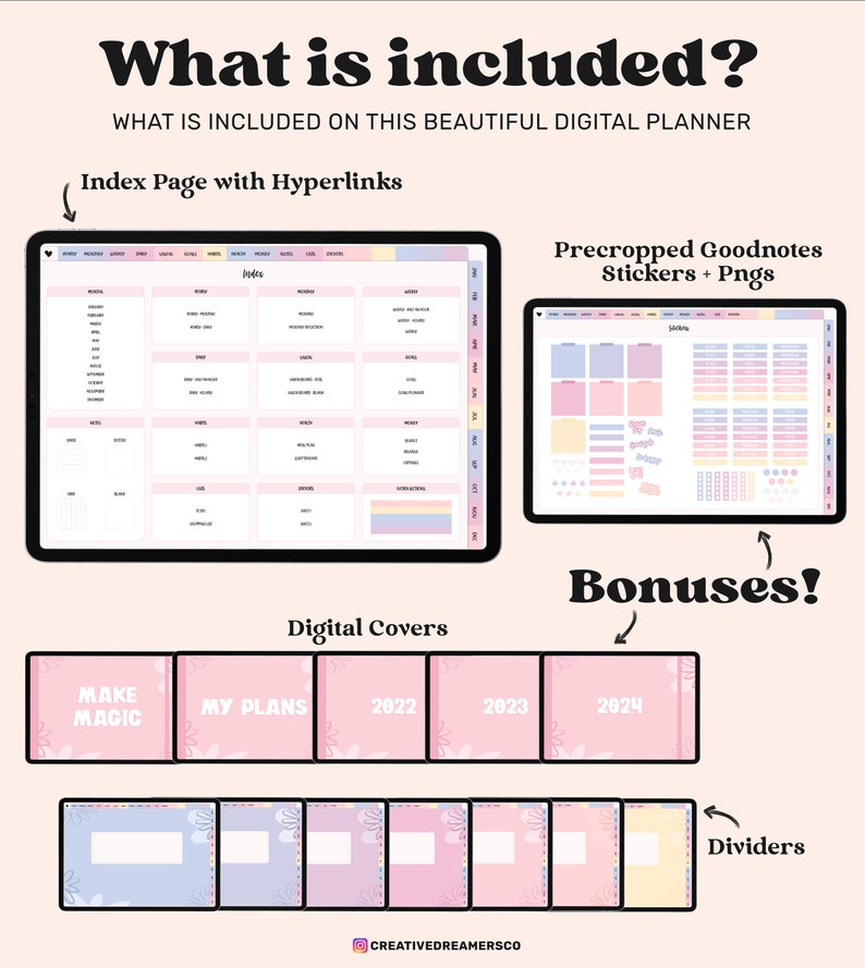 Digital Life Planner Digital Ipad Planner Notability Etsy