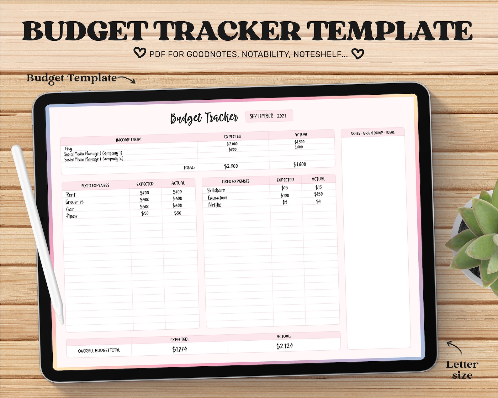 Digital Budget Planner Goodnotes Template Digital Financial Etsy Digital Budget Planner Goodnotes Template Digital Financial Etsy