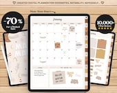 Goodnotes Planner Digital iPad, Monthly Planner, Goodnotes Stickers, Digital Journal Template, Noteful Cute Digital Productivity Planner Pdf