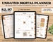 Undated Goodnotes Planner, Digital Planner, iPad Pro Planner, Goodnotes Template, Digital Bullet Journal pdf, Cute Monthly Weekly Notability