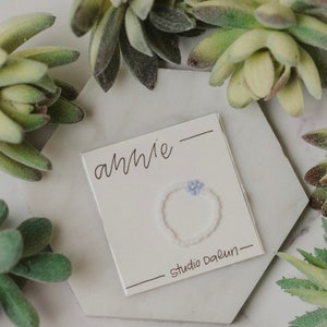 Der "ANNIE" Perlenring / Einzelner Daisy Bead Ring