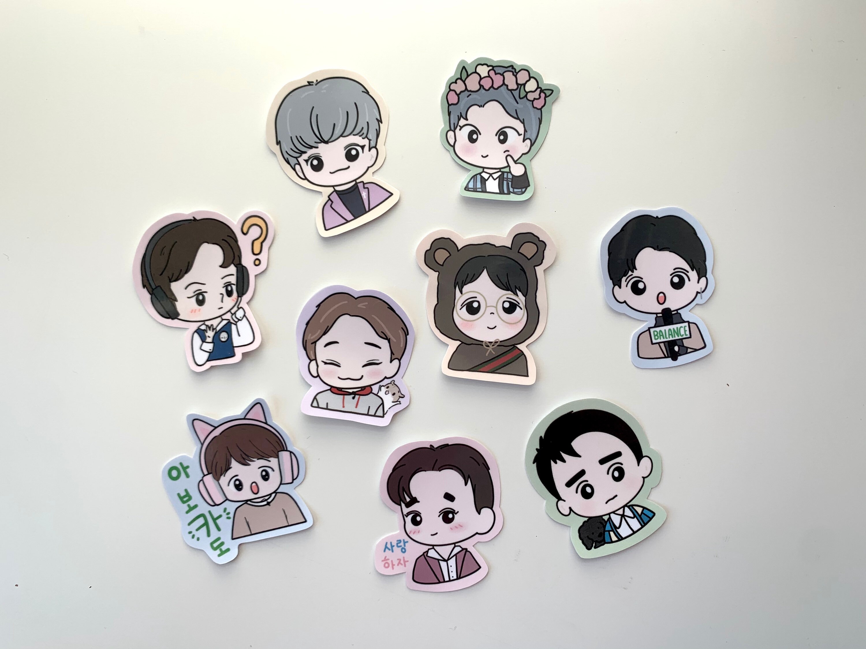 exo member stickers etsy new zealand