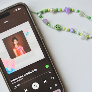 IU Fan Light Charm Beaded Ike Strap for IU Concert Phone Charm