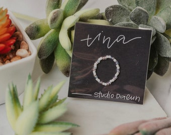The "TINA" Beaded Stacking Ring