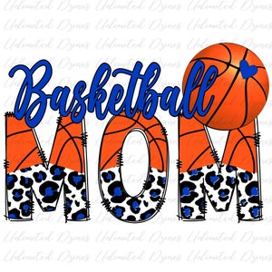 Basketbal Mom PNG, Royal Blue Basketball Design, Royal Blue Basketball PNG | Transparante PNG, met de hand getekend