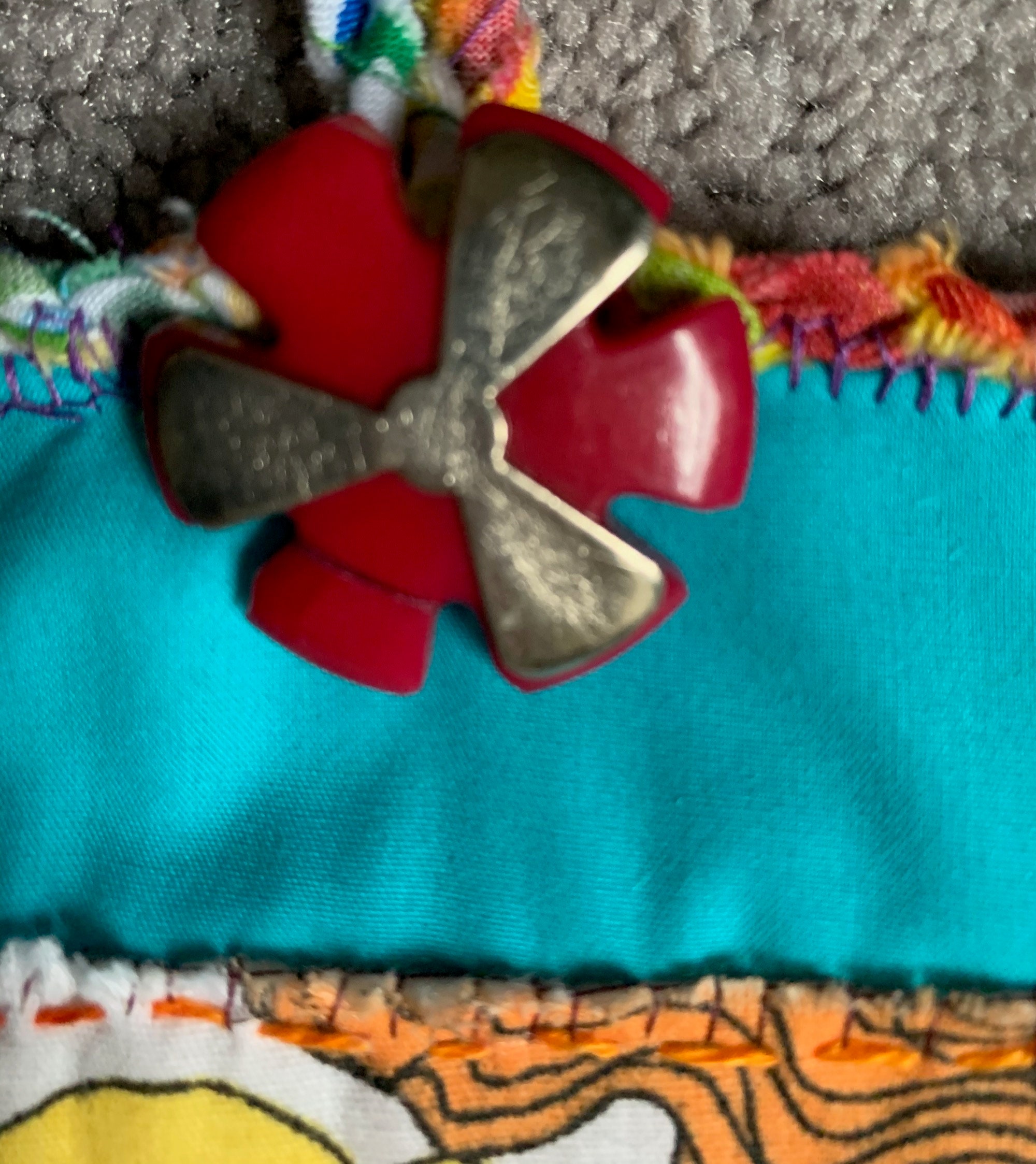 Embroidered 3 Panel Mixed Media Wall Hanging, Original Textile Art Etsy