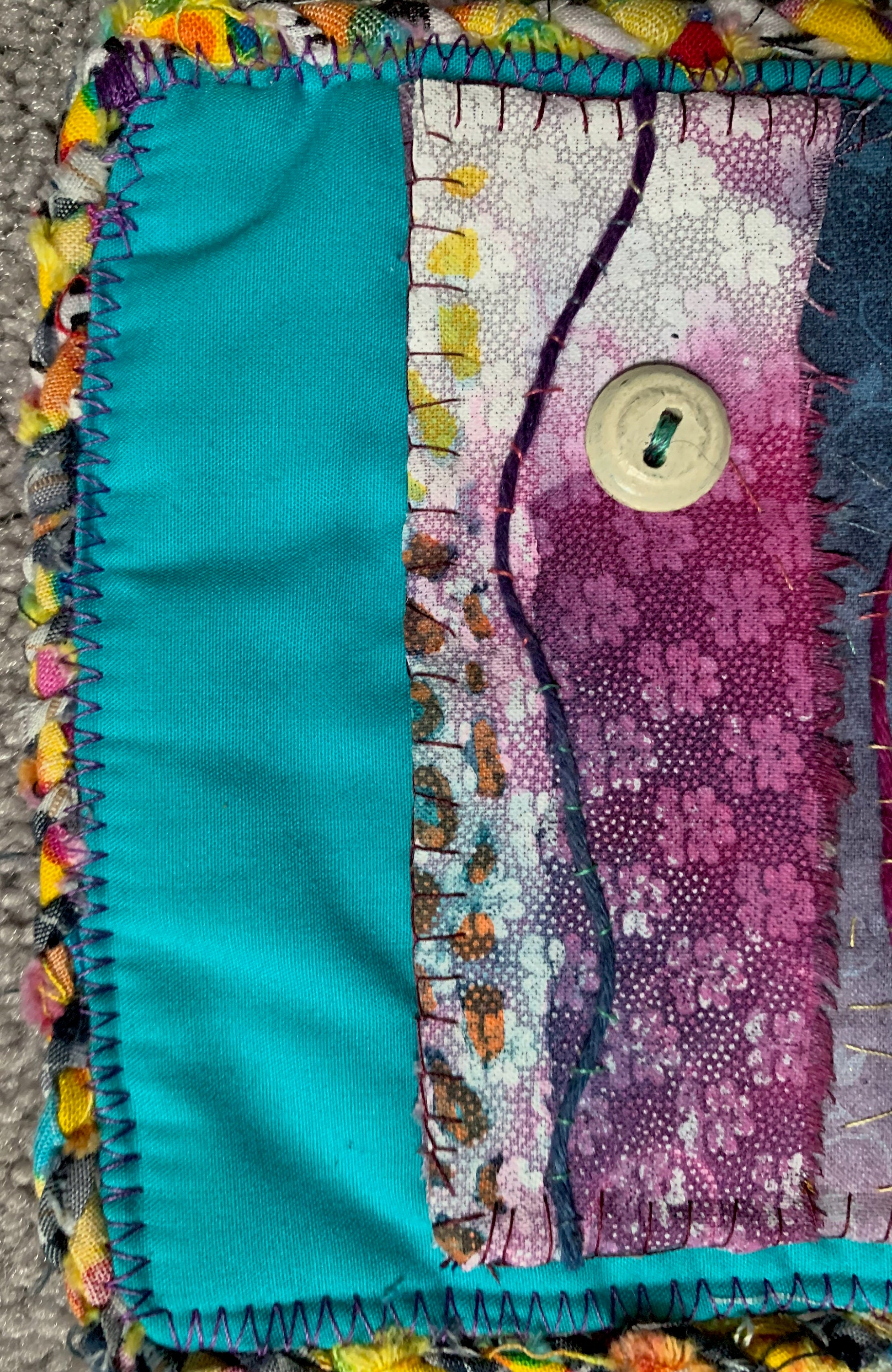 Embroidered 3 Panel Mixed Media Wall Hanging, Original Textile Art Etsy