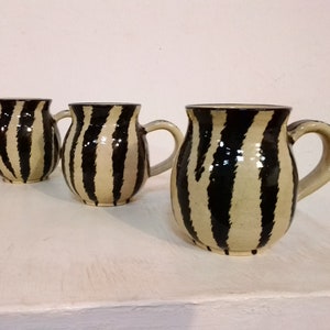 Zebra Print Large Tough Mug, Mug, Tea Cup, Coffee Cup, Birthday Gift, Handmade, Handmade Gift, Tea Mug, Custom Coffee Mugs, Ceramic Mug