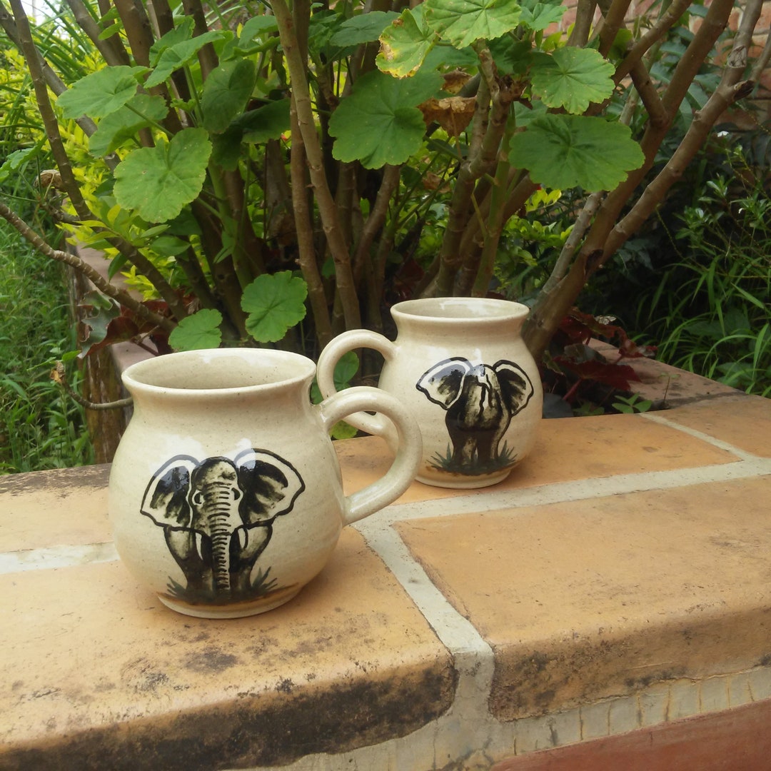 Elephant Mug, Tea Cup, Coffee Cup, Birthday Gift, Handmade Gift