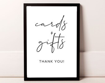 Cards and Gifts Wedding Sign, Wedding Signage, Wedding Gift Table