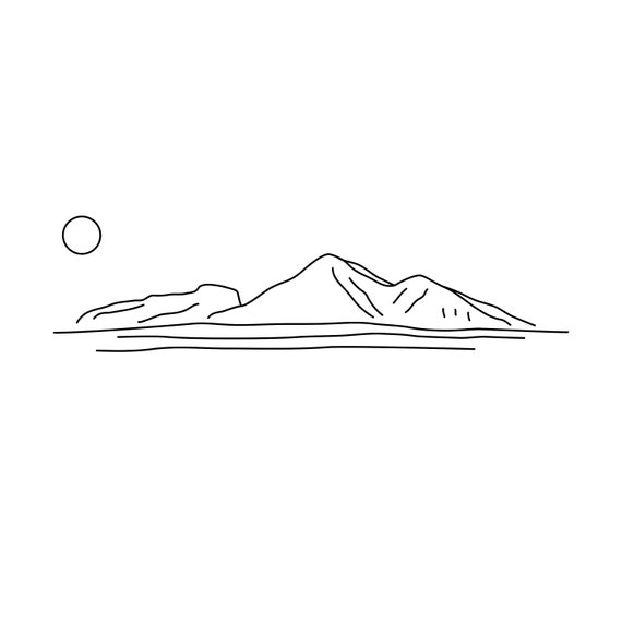 Camelback Mountain, Arizona, Minimal Line Art - Etsy