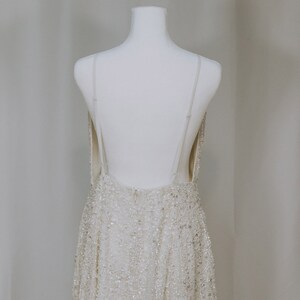 ASOS Sequin Adjustable Low Back Wedding Dress image 4