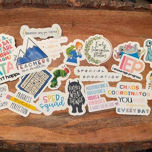 Special Ed Teacher Stickers - laptop stickers - Teacher Gifts - Teacher Appreciation - Teacher Intern - Teacher Grad
