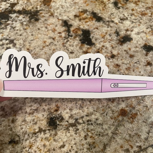 Teacher Name Stickers - Teacher Stickers - Teacher Laptop Sticker - Teacher Gift - Teacher Appreciation