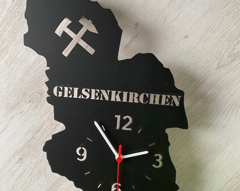 Gelsenkirchen Uhr / Umriss Gelsenkirchen