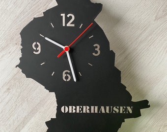 Oberhausen Uhr / Umriss Oberhausen