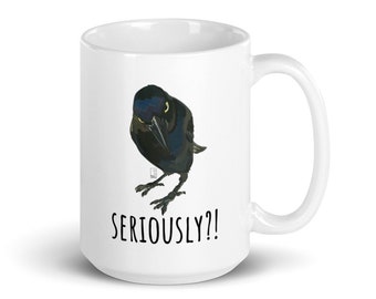 Seriously Big Crow Coffee Mug