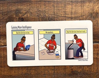Reading Directions While Baking: Refrigerator Magnet