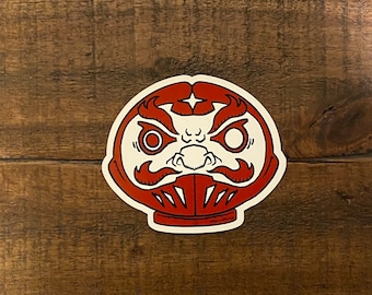 Mister Motor Daruma Magnet: Japanese Good Luck Charm