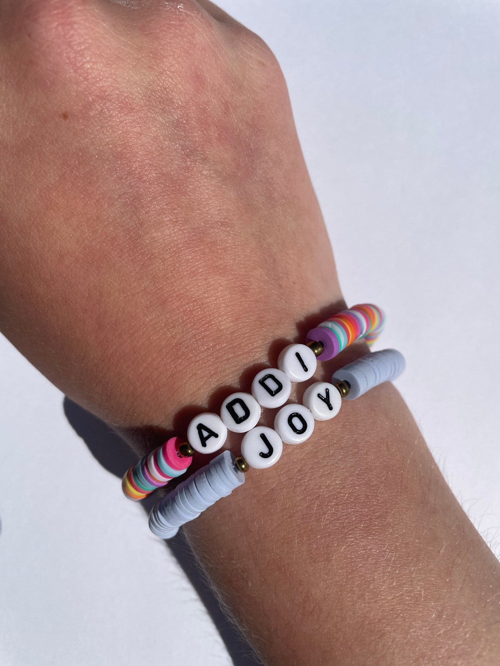 Custom Clay Bead Bracelet Preppy Jewelry Summer Jewelry Etsy