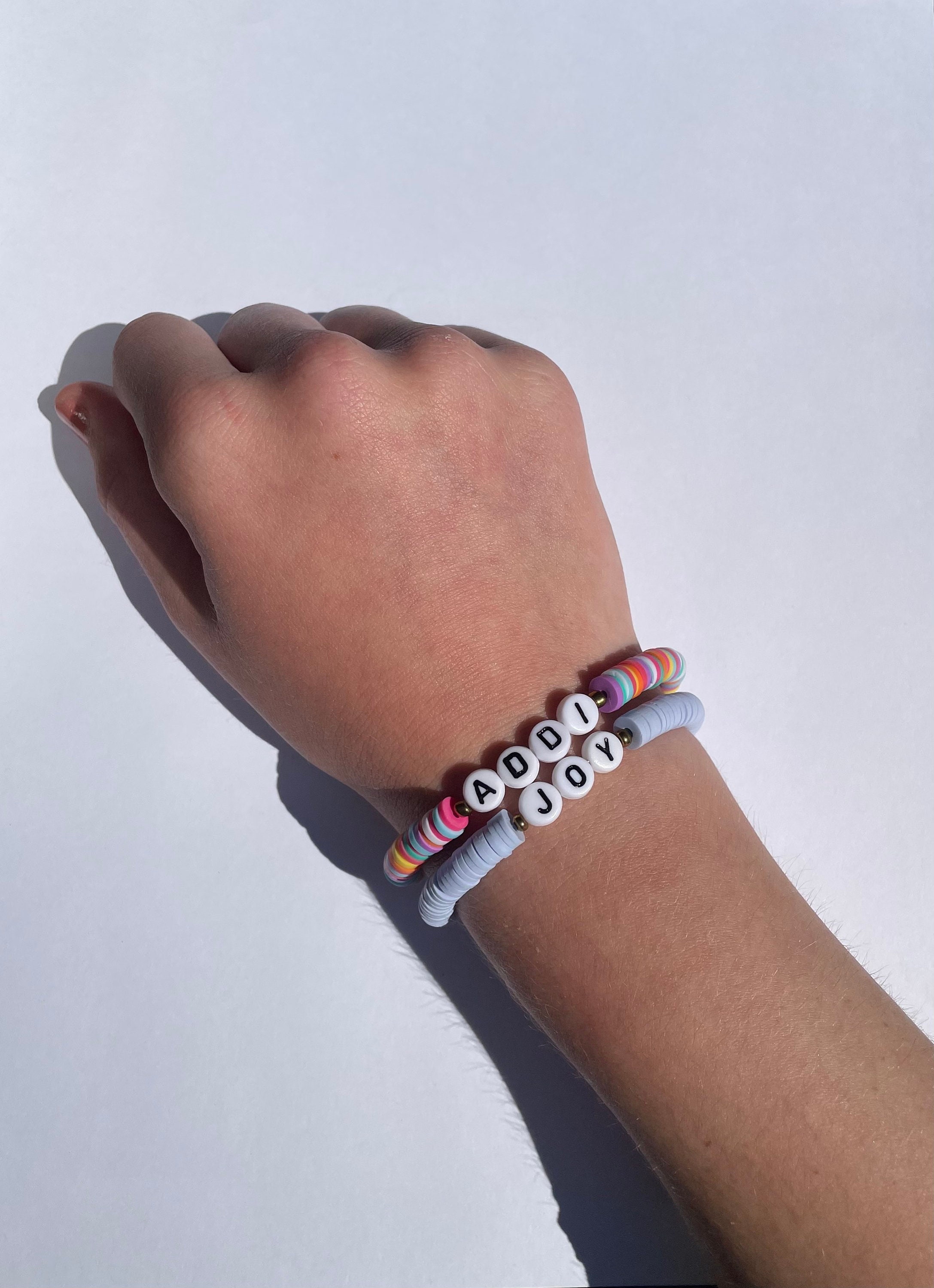 Custom Clay Bead Bracelet Preppy Jewelry Summer Jewelry Etsy