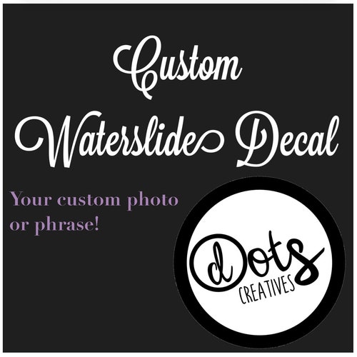 Waterslide Decal Sheet Ready to Use Living Life Heifer Etsy