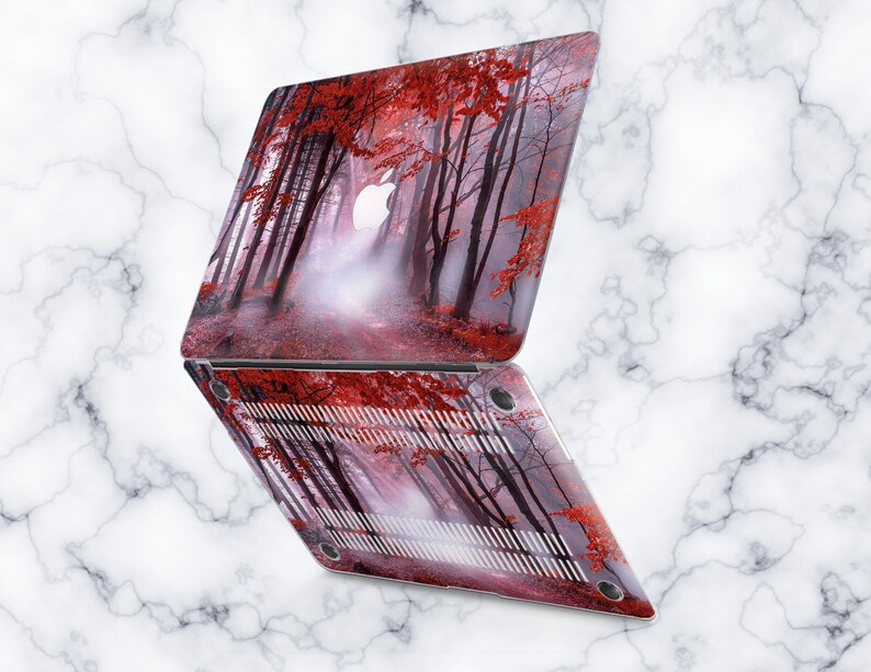 Fall Macbook Pro 16 Red Leaves Case Macbook 13 Air Autumn Case Macbook Pro 13 Fog Case Mac 15 Pro Forest Case Macbook Air 13 2020 CaseCH0421