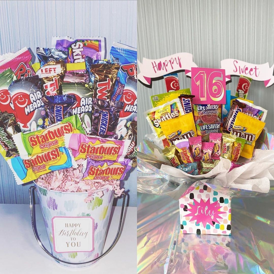 Personalized Sweet 16 Birthday Candy Bouquet - Etsy