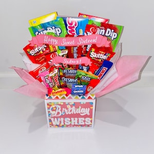 Personalized Sweet 16 Birthday Candy Bouquet
