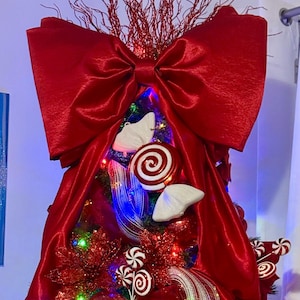 Red bow, Big bow, Bow trend, bow for party decoration, made of elegant satin fabric