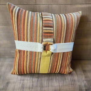 Unigue Throw Pillows, Colorful Throw Pillows, Modern Pillow, Boho Modern Pillows, Yellow Striped Pillow,