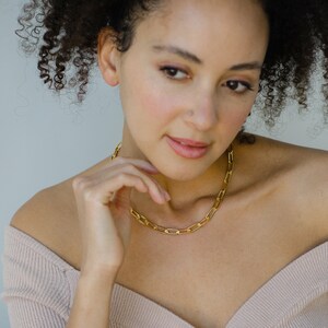 Luxe Gold Chunky Paperclip Chain - 20in