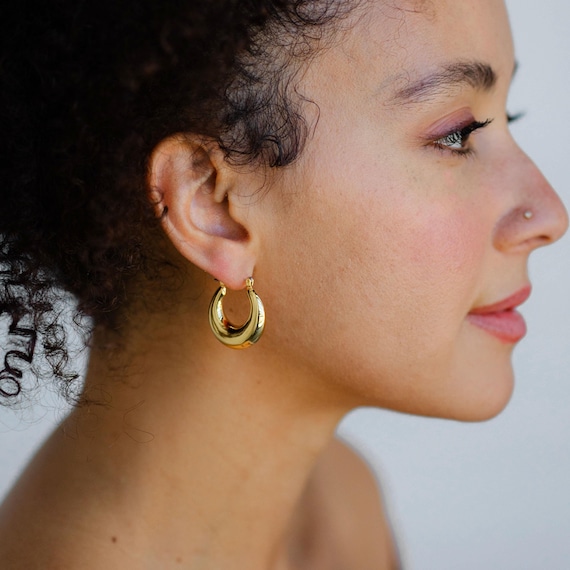 Gold Creole Sanctuary Project Thick Gold Hoops Super Chunky Gold