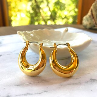 Orecchini A Cerchio Grossi HESSAWELL: Argento Lucido, Spessi 11mm, Ipoallergenici, Diametro 20mm, Regalo Compleanno
