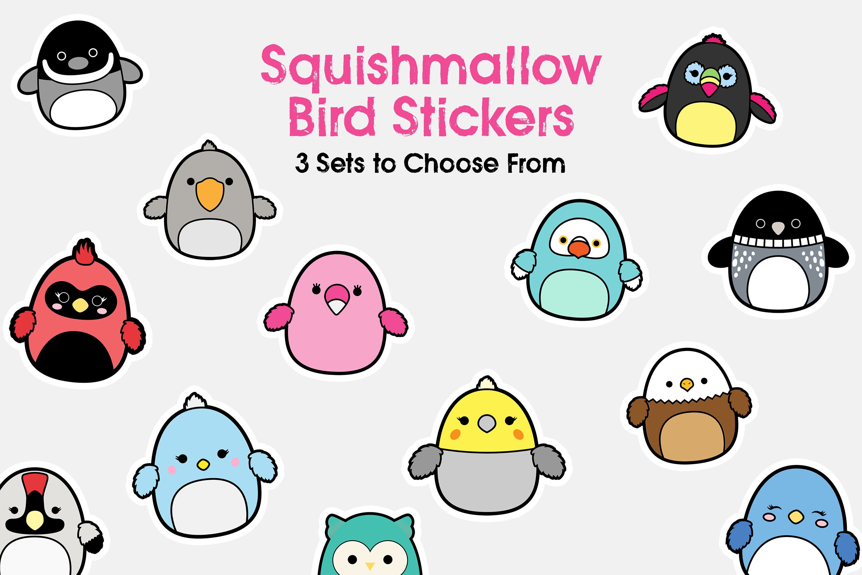 Squishmallow Sticker Pack Summer Collection 
