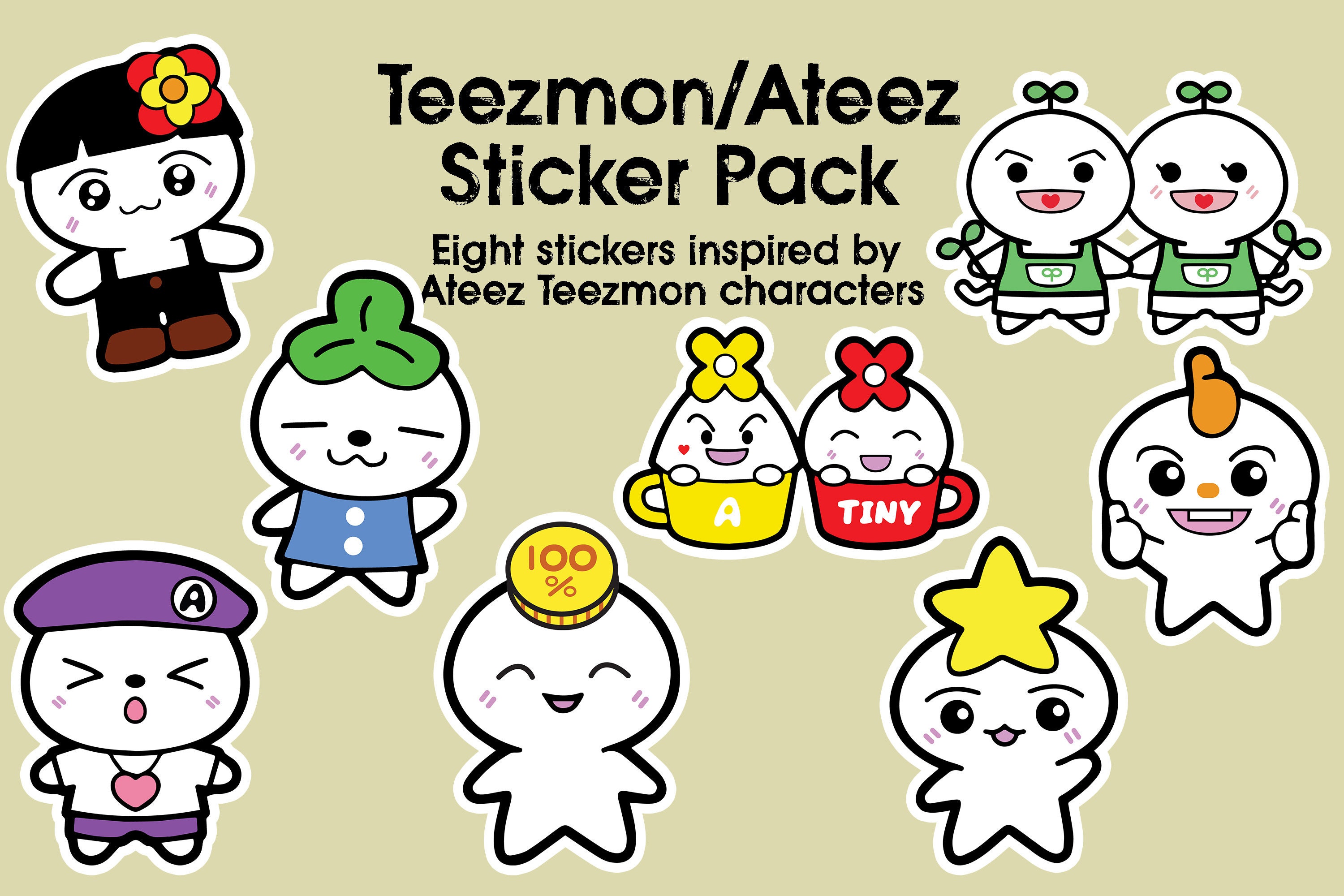 Ateez stickers pack | Sticker