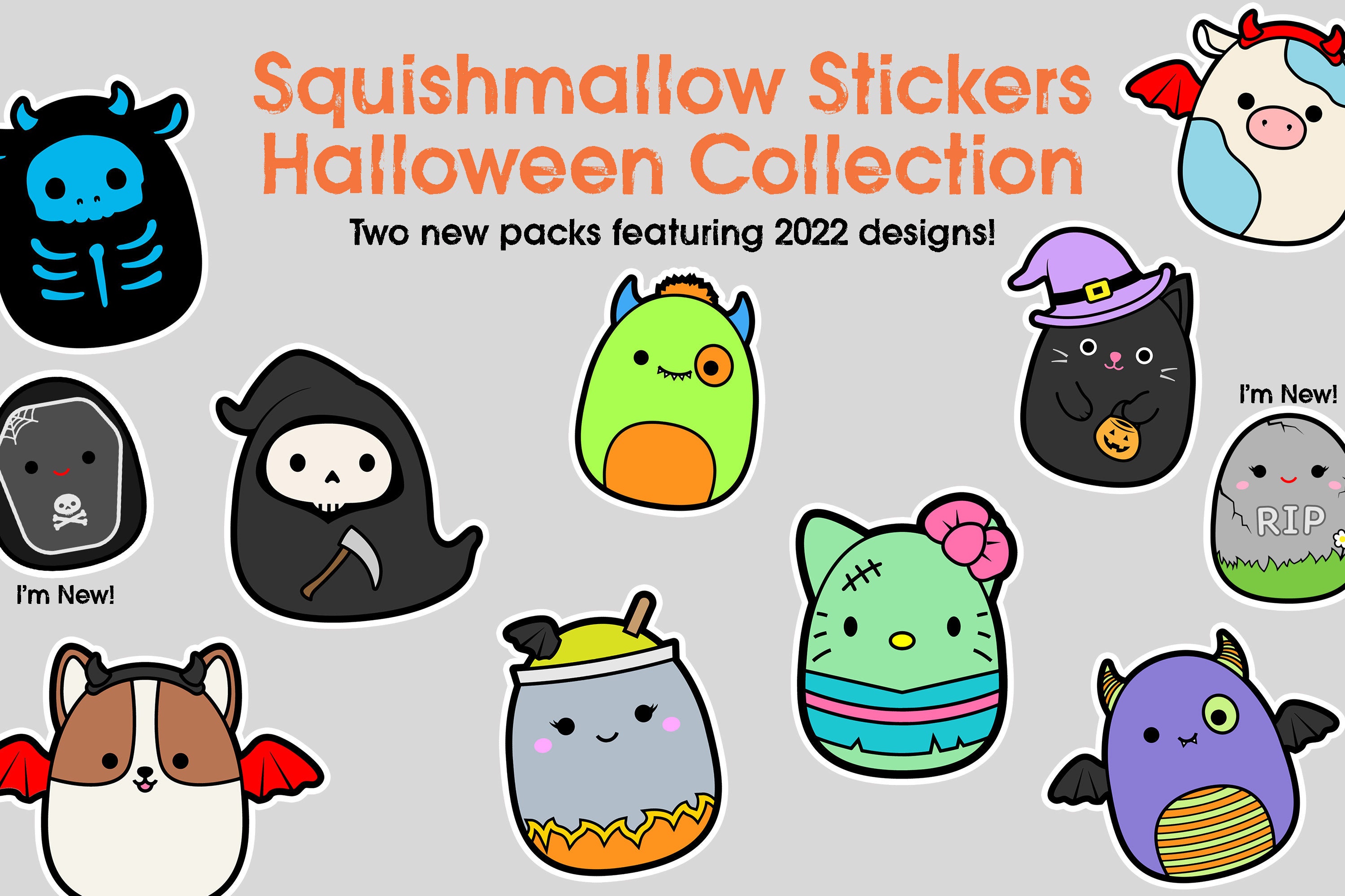 Updated Squishmallow Sticker Pack Halloween 2022 Collections -  Norway