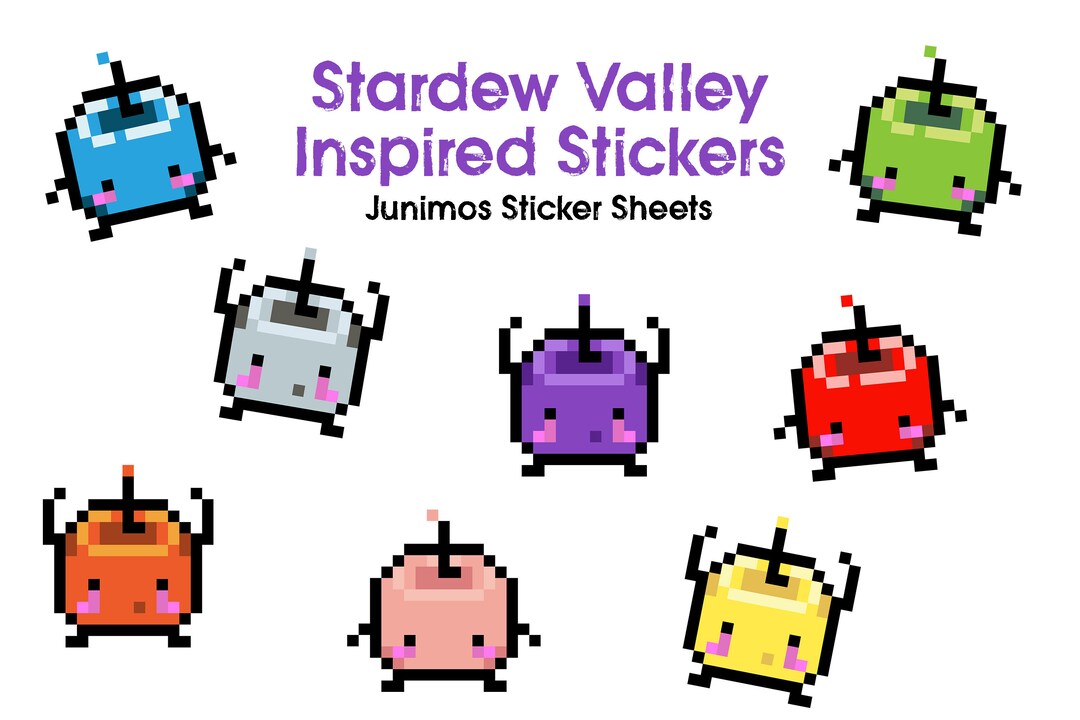 Stardew Valley Junimos Sticker Sheet Etsy Stardew Valley Junimos Sticker Sheet Etsy