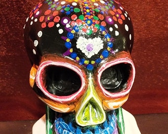 Neon Sugar Skull