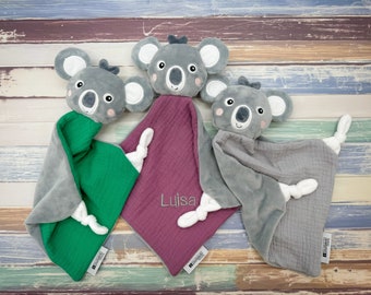 Comforter, koala, cuddly towel, cuddly towel, baby towel, koala bear, bear, comforter with name, burp cloth, rattle,