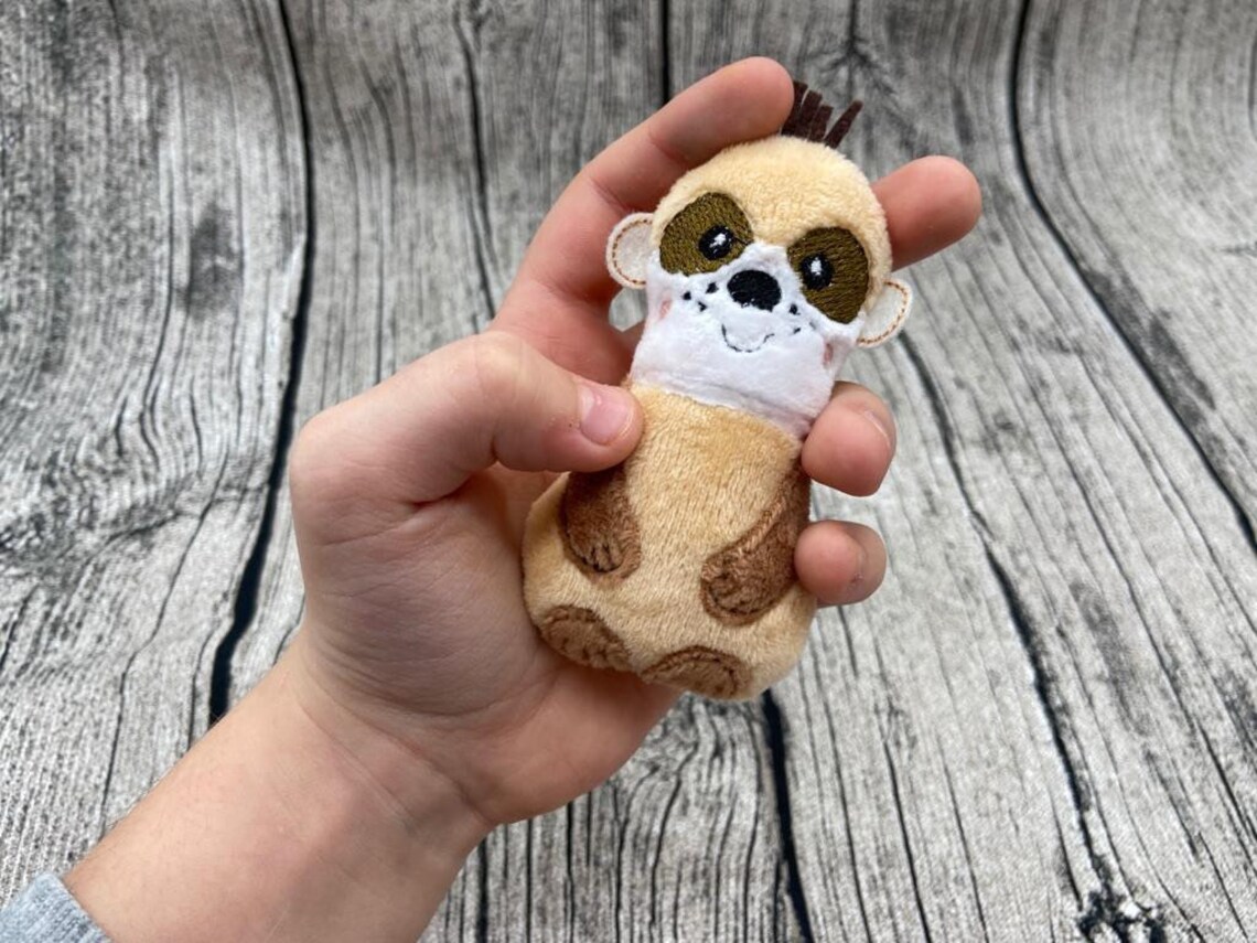 Cuddly toy plush toy keychain meerkat | Etsy