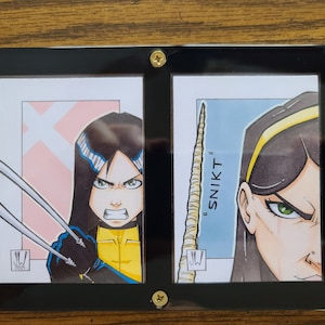 Tarjeta de dibujo cómico personalizada - 2,5" x 3,5" - Marvel DC - Regalo de cumpleaños perfecto - Tarjeta comercial