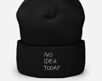 No Idea Today Beanie, Fashion Beanie, Beanie Hat, Beanies for Women, Beanies for Men