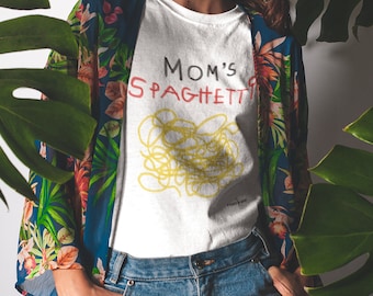 MOM'S SPAGHETTI T-Shirt - Graphic Tees, Graphic T Shirt, Statement Tee, Tumblr Shirts, Slogan T Shirt, Graphic Tees for women, Graphic Shirt