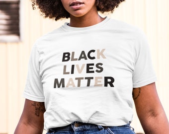 Black Lives Matter T-Shirt (2 colors) BLM TShirt, Justice TShirt, BLM Tee, Slogan Tee, Comment Tee, Statement Tshirt, Slogan Tshirt, Tumblr