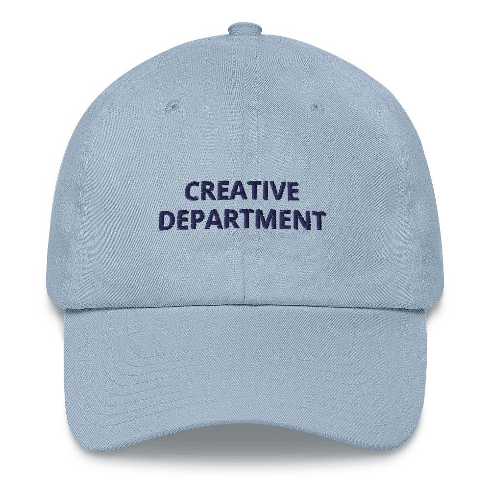 Discover Creative Department Embroidered Dad Hat Unisex Casual Graphic Cap