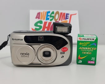 Fujifilm Nexia 320ixZ Point & Shoot Compact Film Camera - With New Film -  Fully Functional