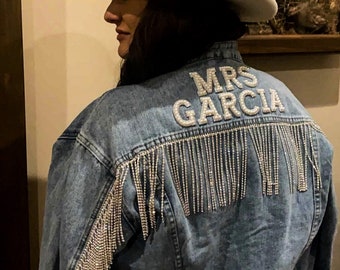 Bride Jacket for Future Mrs | Nashville Bachelorette | Rodeo Bachelorette Party | Personalized Wifey Jacket | Bride Gift | Custom Wedding