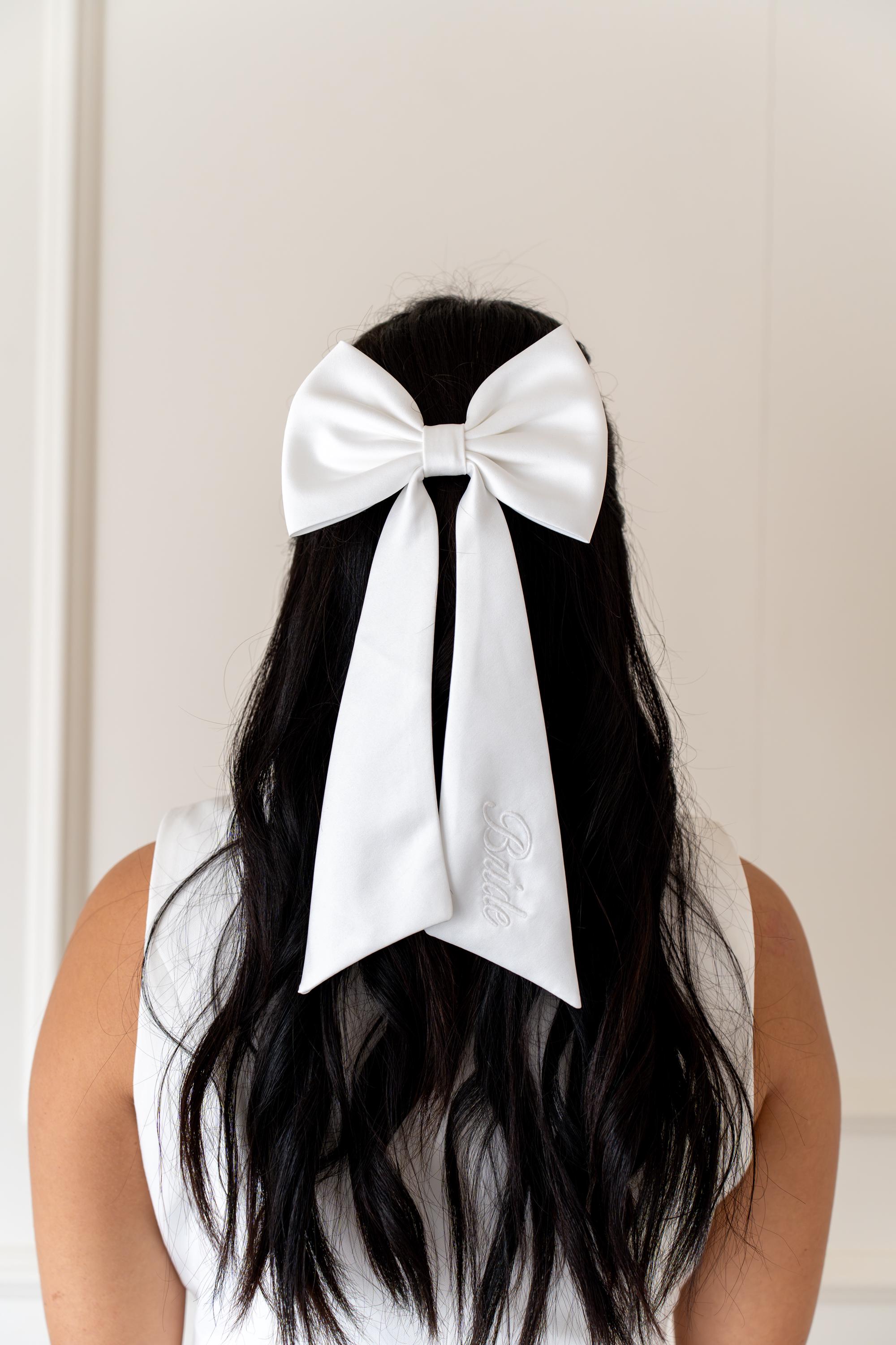 Bride Hair Bow - Etsy