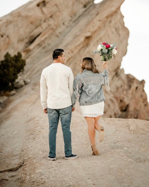 Bride Jean Jacket With Fringe | Future Mrs. Denim Jacket | Nashville Bachelorette  Party | Wifey Jacket | Custom Bride Gift - Etsy